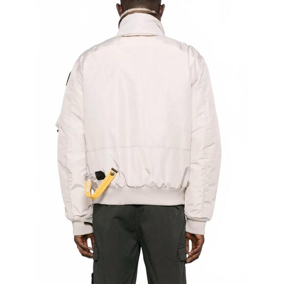 NEW PARAJUMPERS fire stand-up collar jacket in cream